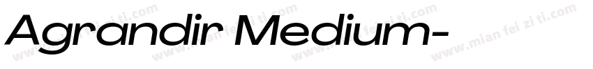 Agrandir Medium字体转换
